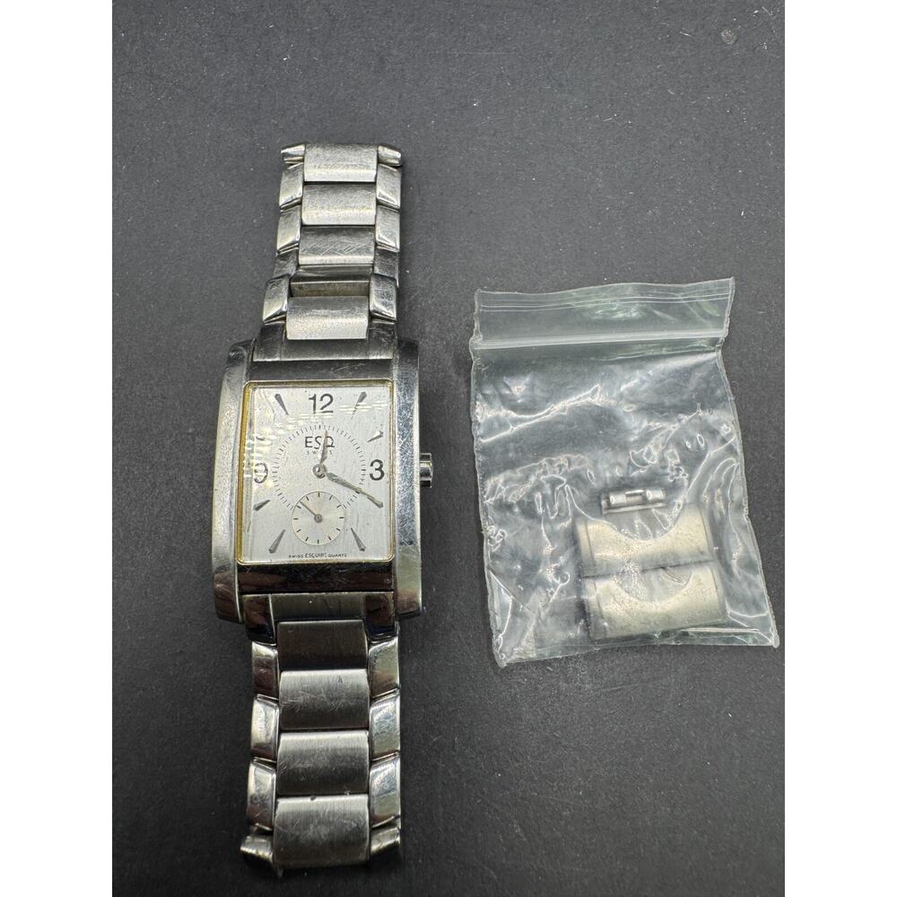 ESQ Esquire by Movado E5053 All Steel Classic Bracelet Women's Watch Small Sec